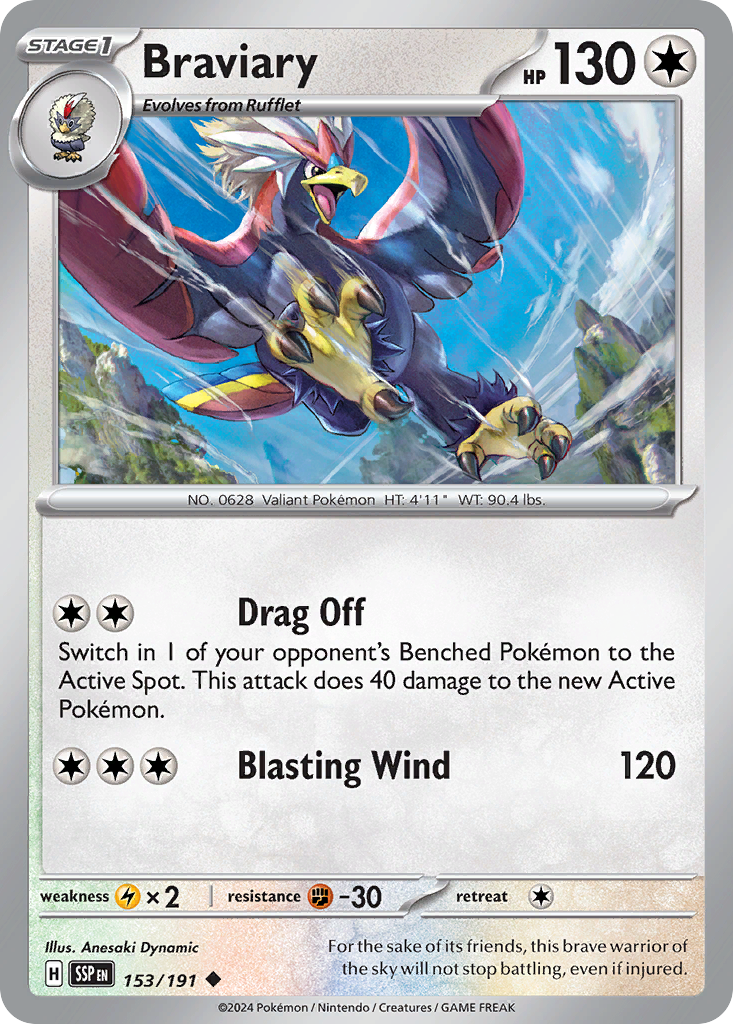 Braviary - Surging Sparks SET-153