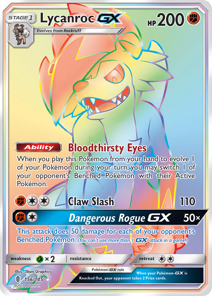 Lycanroc-GX - Guardians Rising SET-156