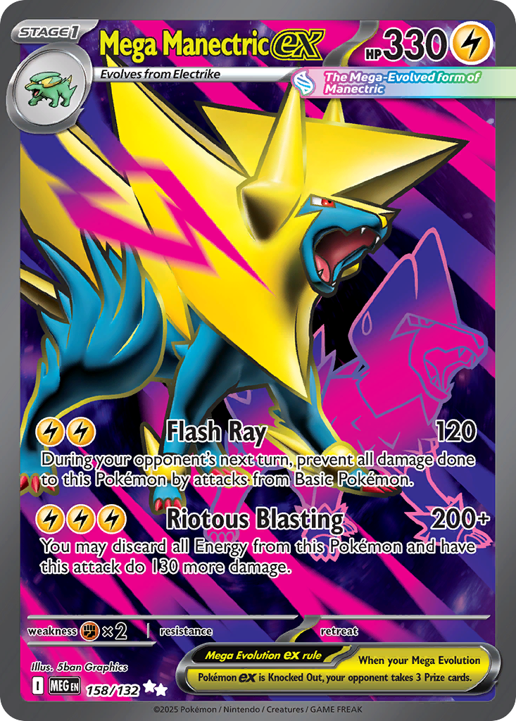 Mega Manectric EX - Mega Evolution SET-158