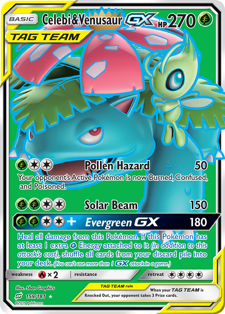Celebi & Venusaur-GX - Team Up SET-159