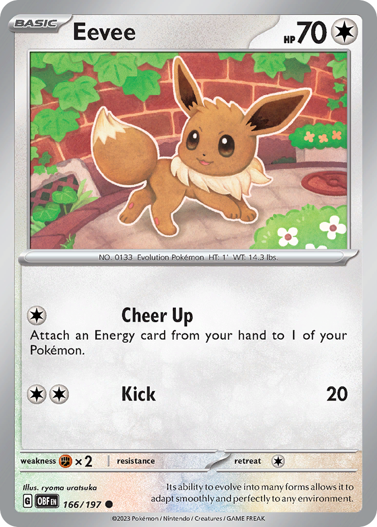 Eevee - Obsidian Flames SET-166