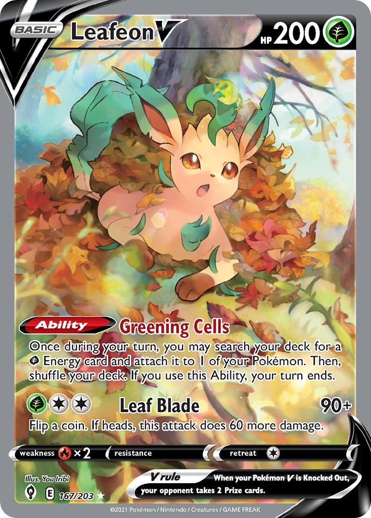 Leafeon V - Evolving Skies SET-167