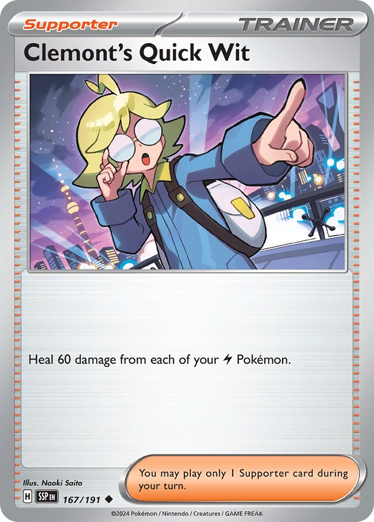 Clemont's Quick Wit - Surging Sparks SET-167