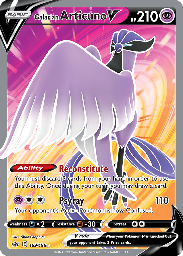 Galarian Articuno V - Chilling Reign SET-169