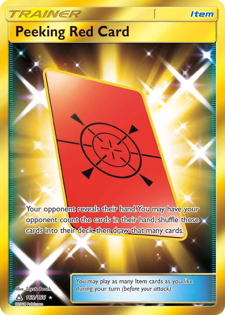 Peeking Red Card - Ultra Prism SET-169