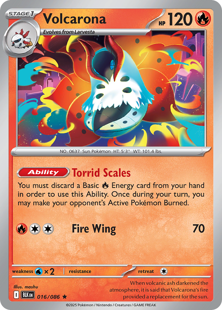 Volcarona - Black Bolt SET-16