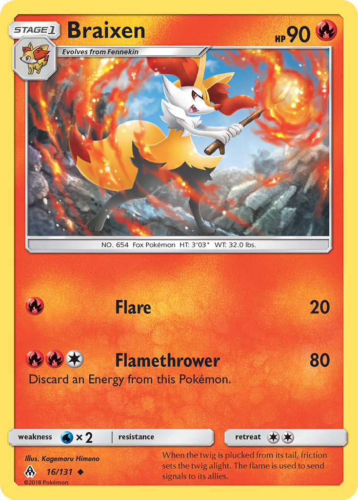 Braixen - Forbidden Light SET-16