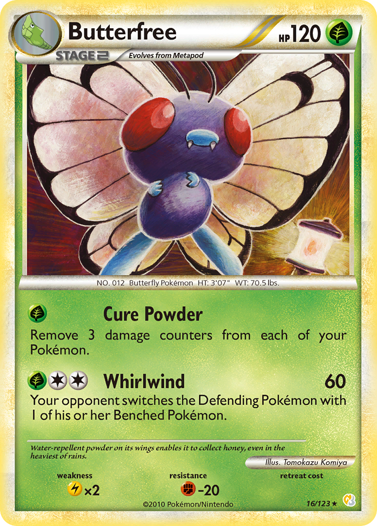 Butterfree - HeartGold & SoulSilver SET-16
