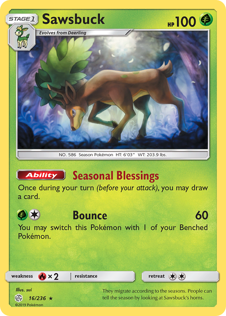 Sawsbuck - Cosmic Eclipse SET-16