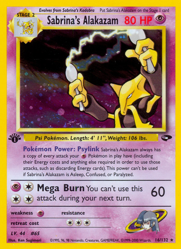 Sabrina's Alakazam - Gym Challenge SET-16