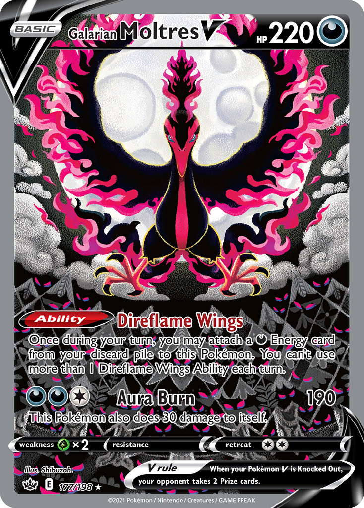 Galarian Moltres V - Chilling Reign SET-177