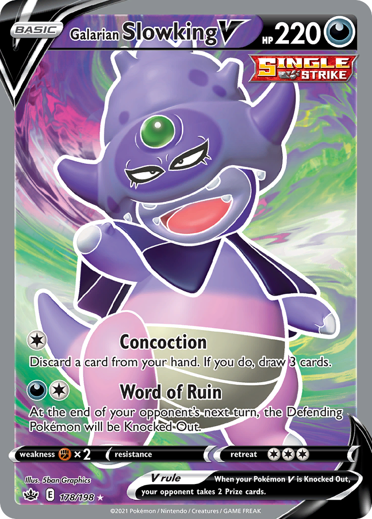 Galarian Slowking V - Chilling Reign SET-178
