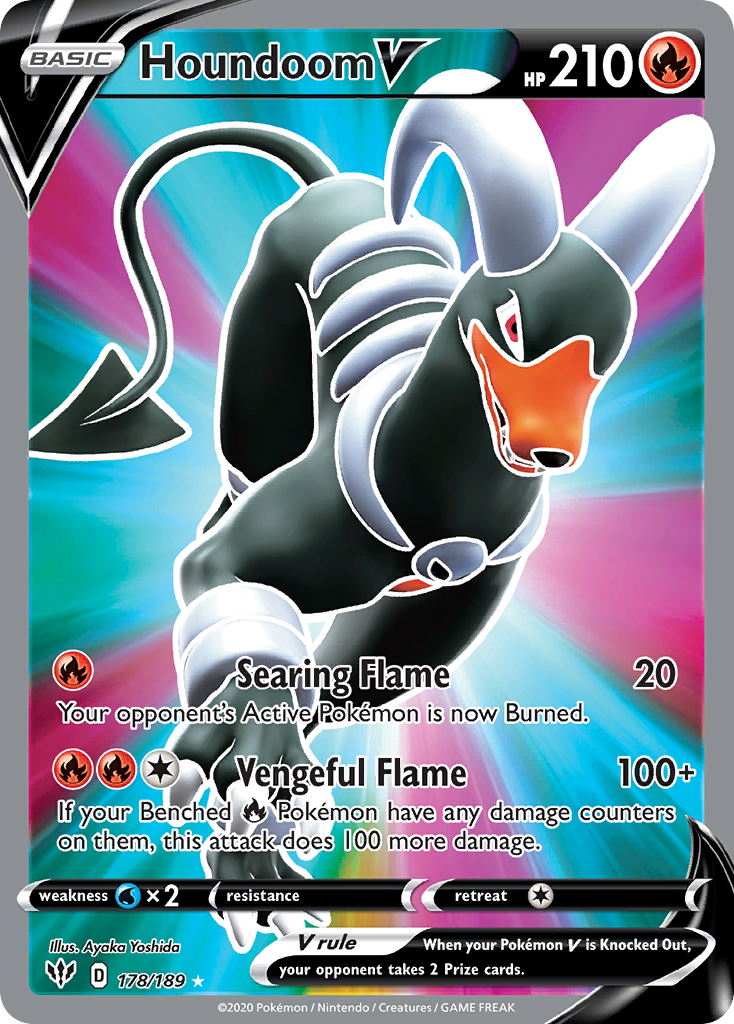 Houndoom V - Darkness Ablaze SET-178