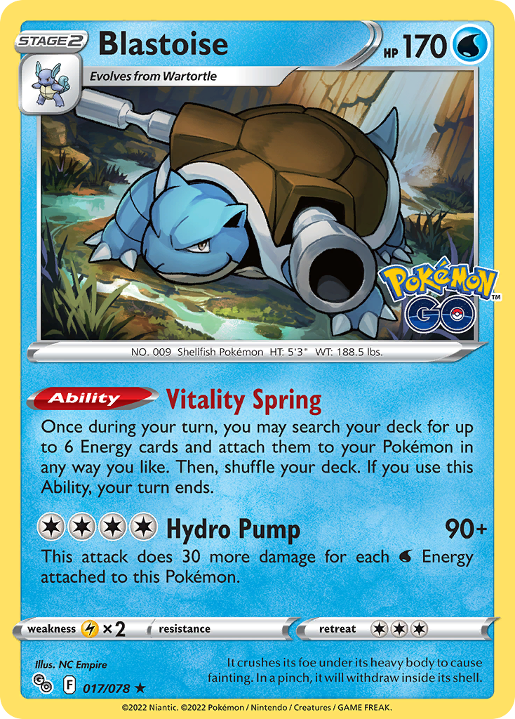 Blastoise - Pokemon GO SET-17