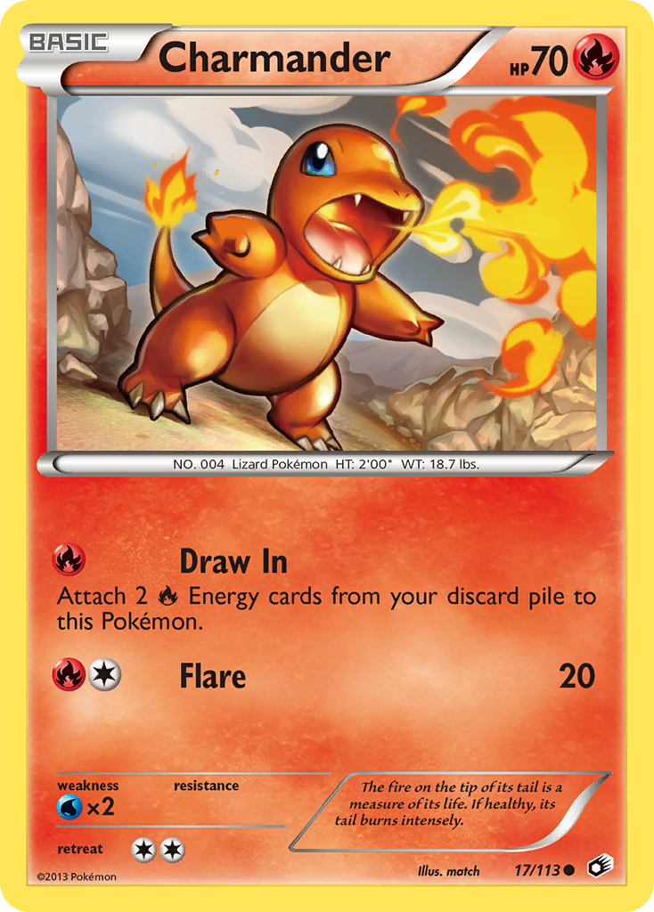 Charmander - Legendary Treasures SET-17