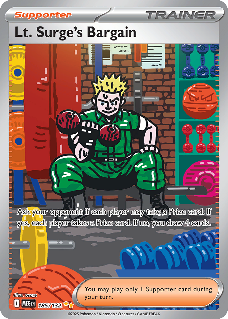 Lt. Surge's Bargain - Mega Evolution SET-185