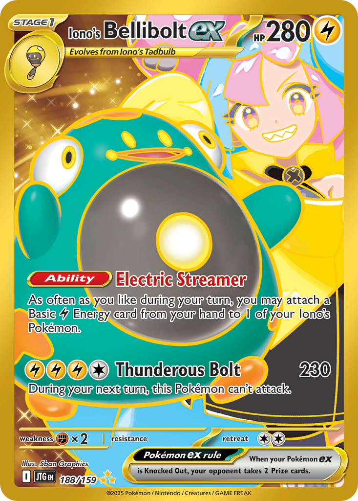 Iono's Bellibolt EX - Journey Together SET-188