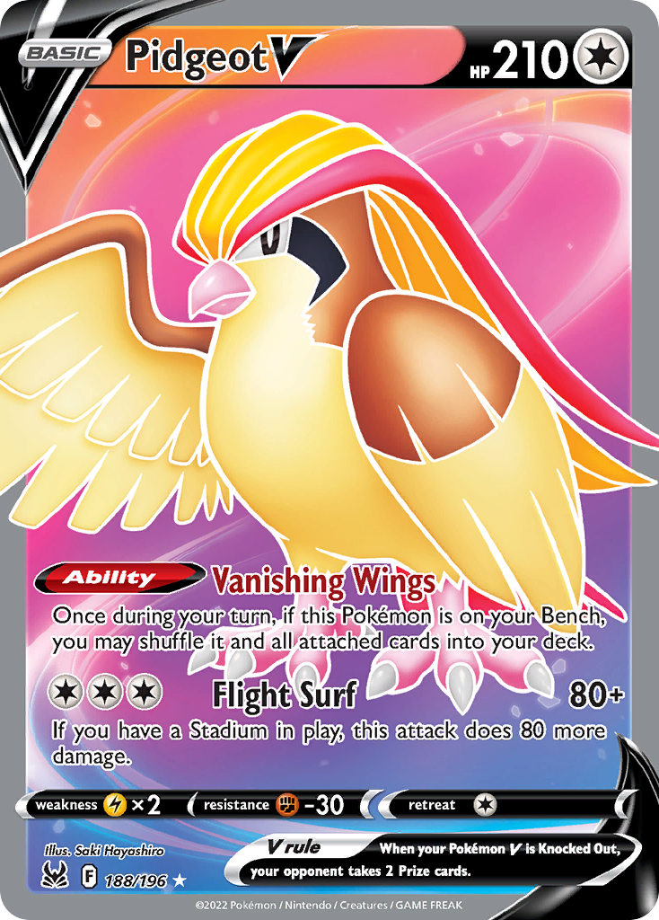 Pidgeot V - Lost Origin SET-188