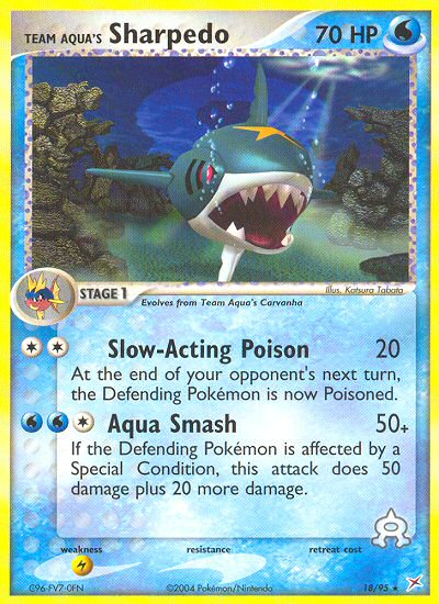 Team Aqua's Sharpedo - Team Magma vs Team Aqua SET-18