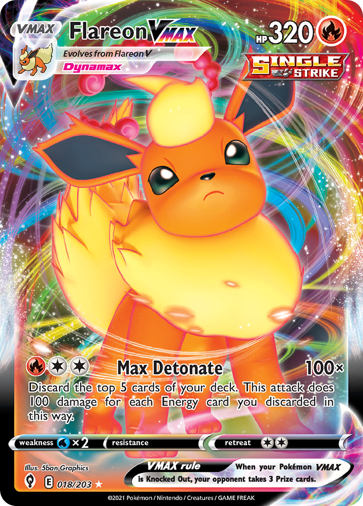 Flareon VMAX - Evolving Skies SET-18