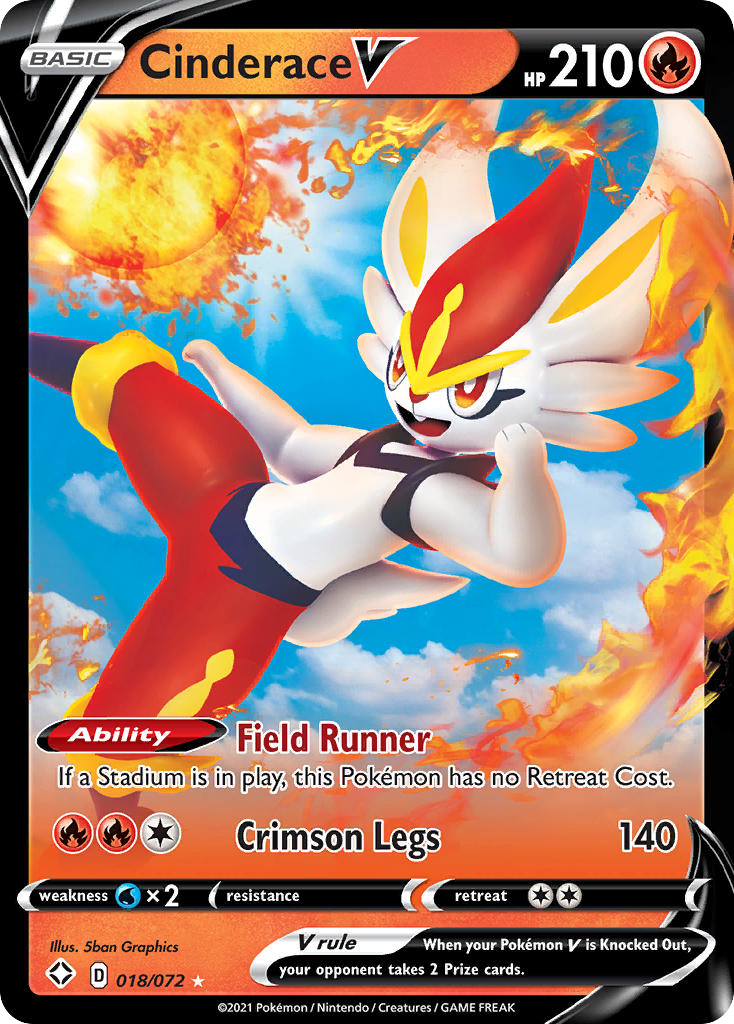 Cinderace V - Shining Fates SET-18