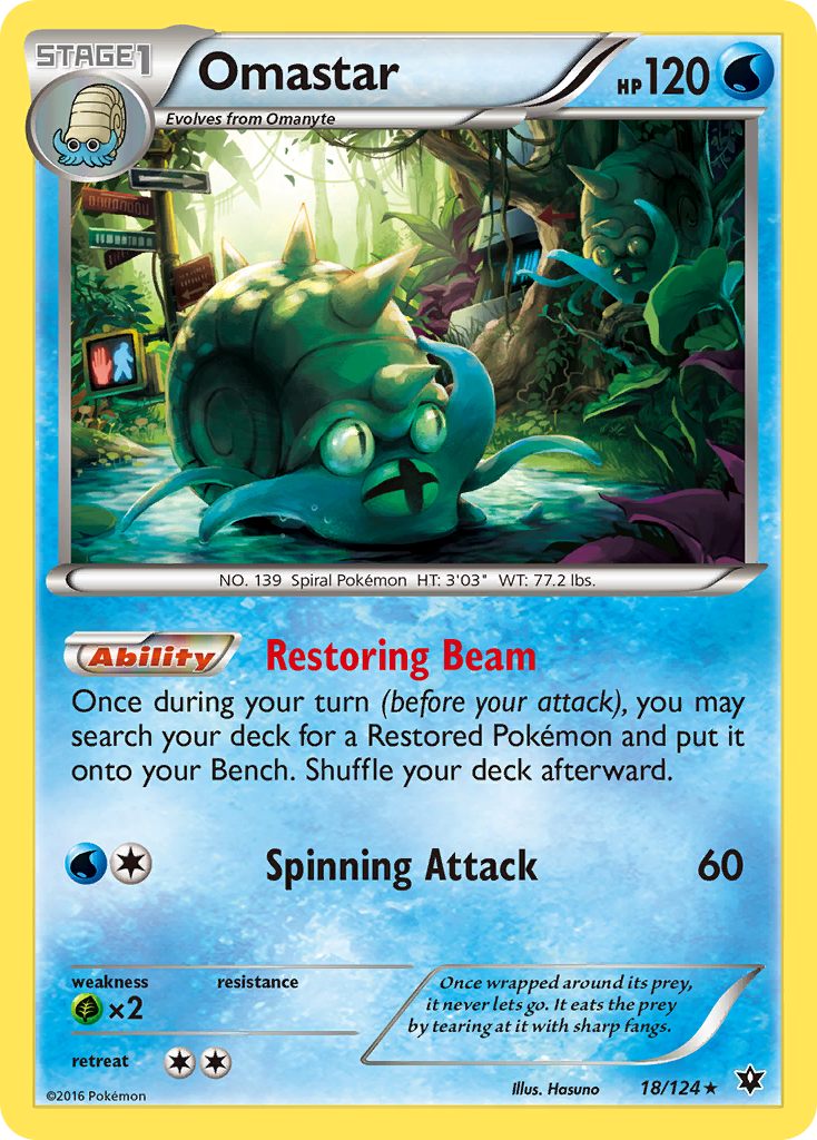 Omastar - Fates Collide SET-18