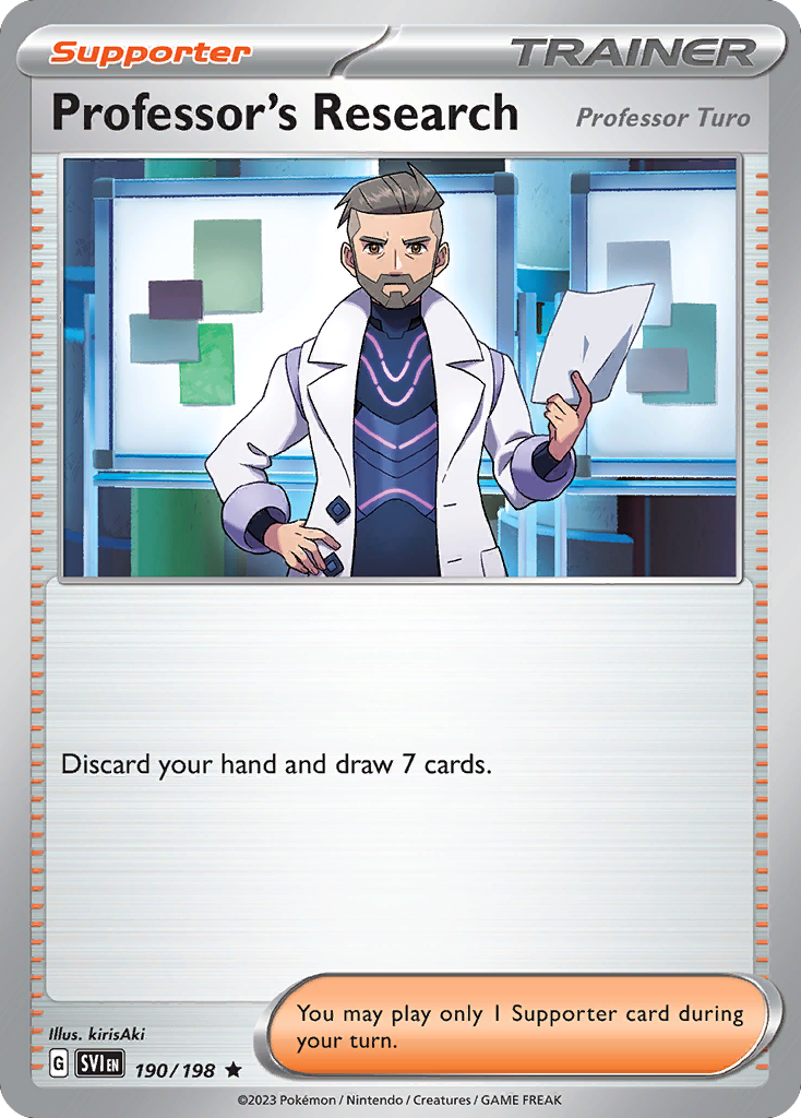 Professor's Research (Professor Turo) - Scarlet & Violet SET-190
