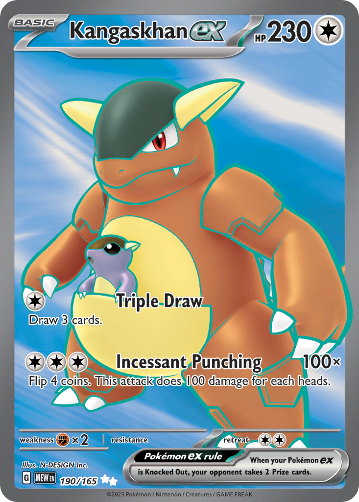 Kangaskhan EX - 151 SET-190