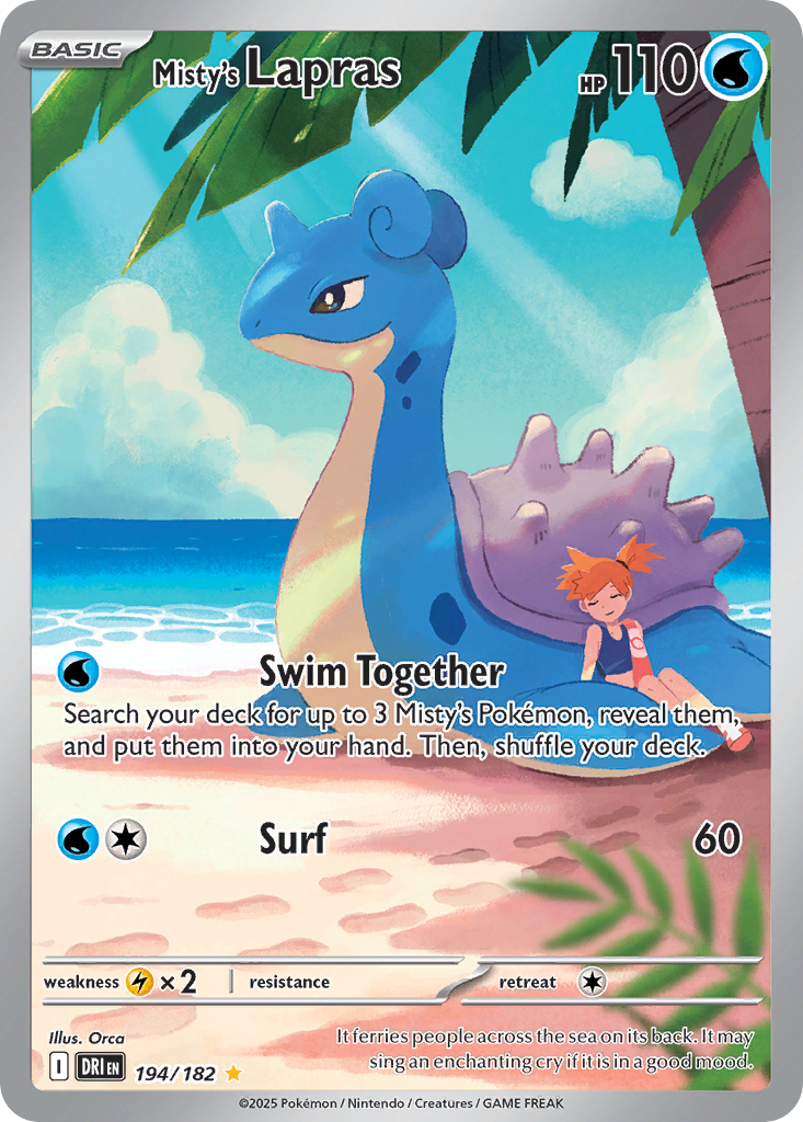 Misty's Lapras - Destined Rivals SET-194