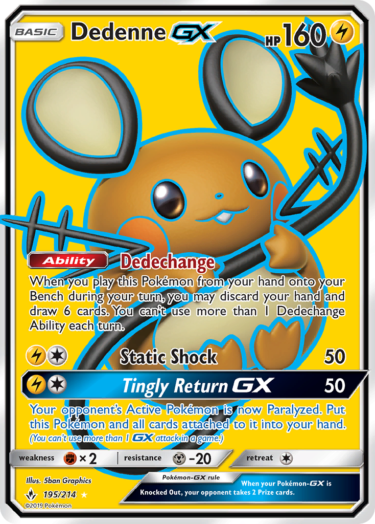 Dedenne-GX - Unbroken Bonds SET-195