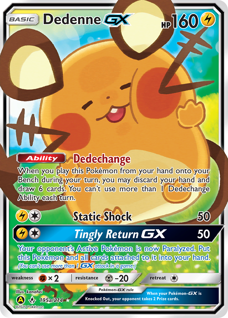 Dedenne-GX - Unbroken Bonds SET-195a