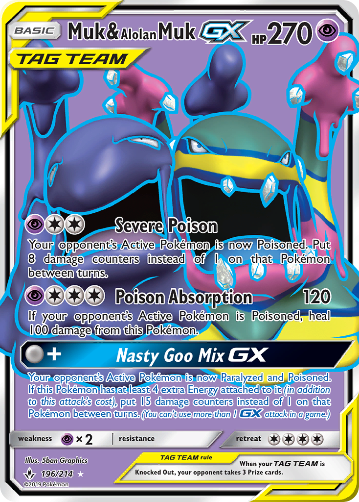 Muk & Alolan Muk-GX - Unbroken Bonds SET-196