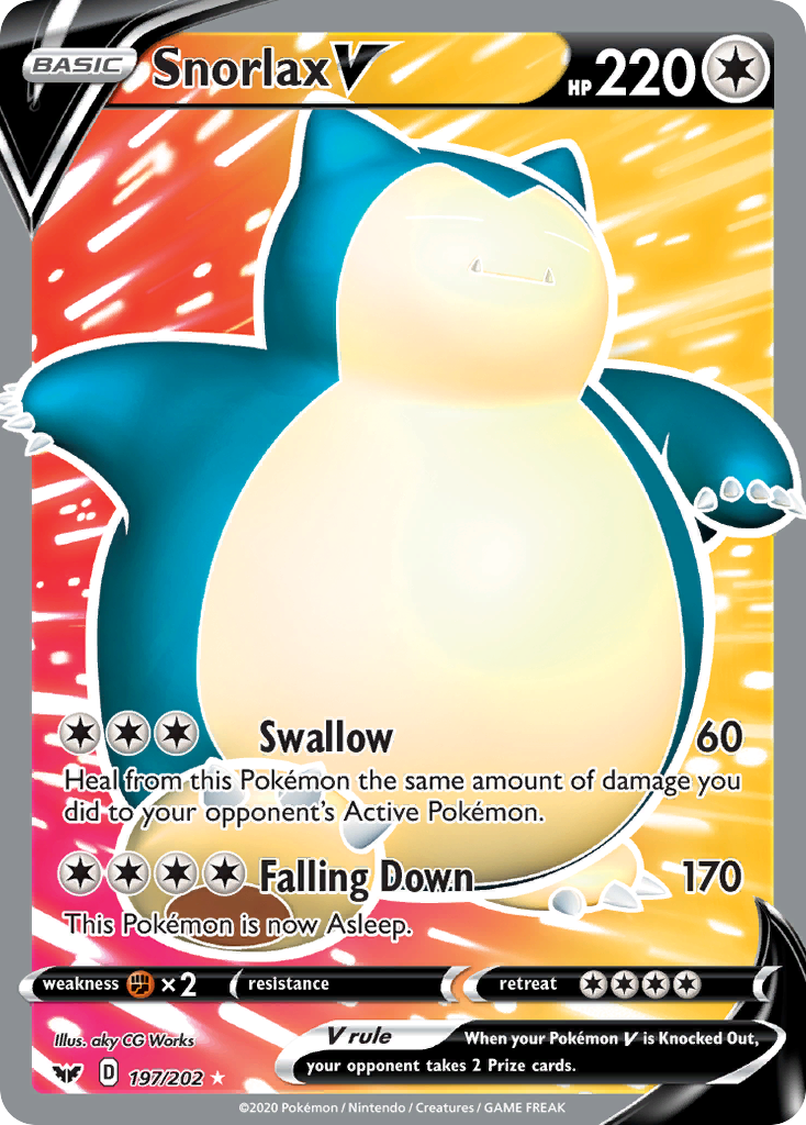 Snorlax V - Sword & Shield SET-197