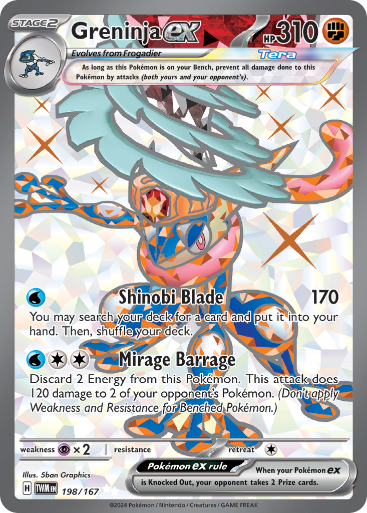 Greninja EX - Twilight Masquerade SET-198