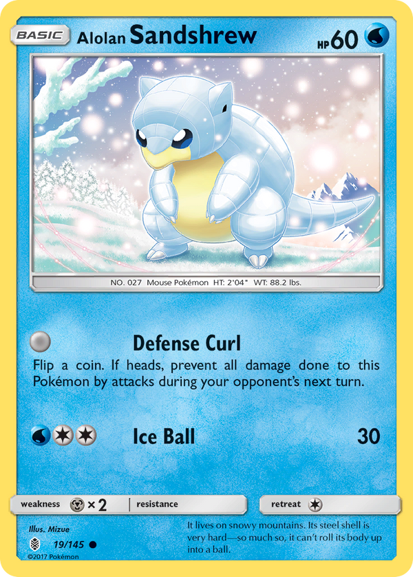 Alolan Sandshrew (Guardians Rising SET) (Pokémon) (Basic) (Water) (HP: 60) (Common) (PKM Guardians Rising SET-87)
