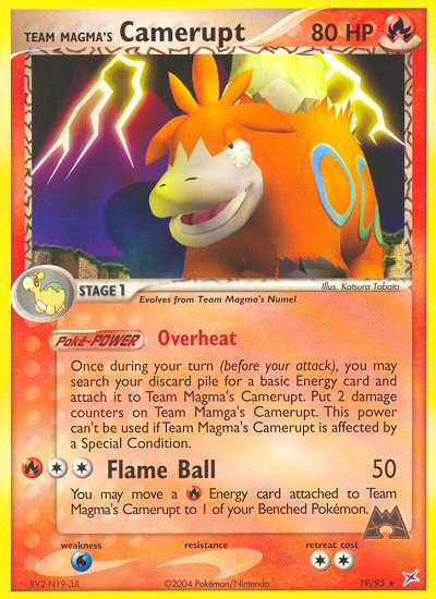 Team Magma's Camerupt - Team Magma vs Team Aqua SET-19
