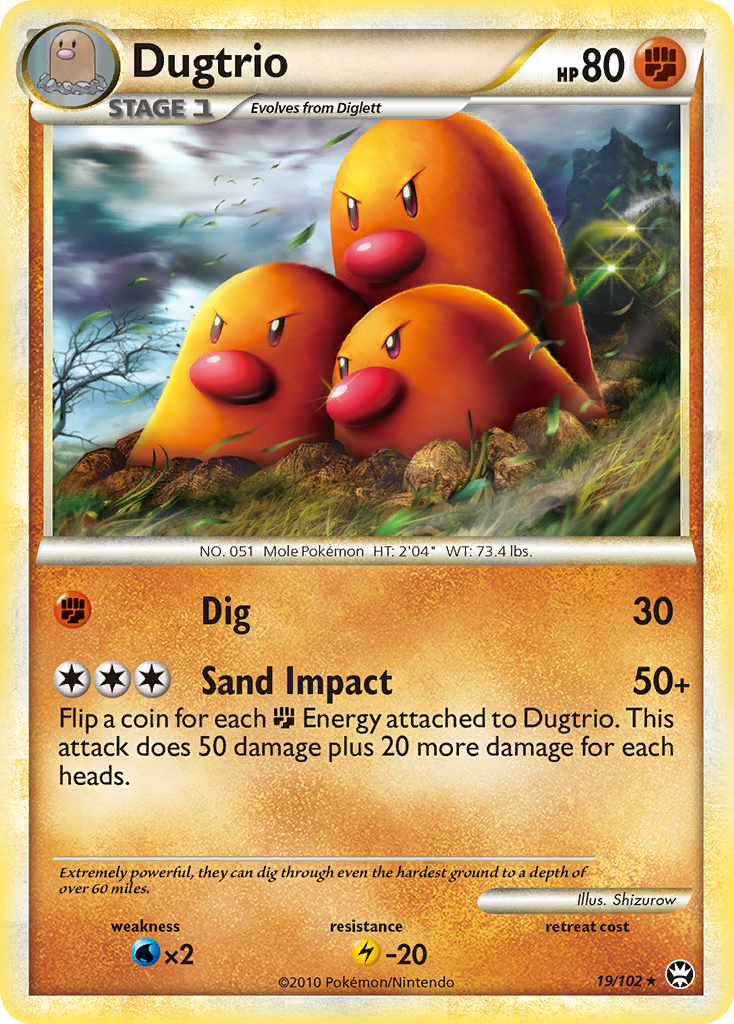 Dugtrio - HS Triumphant SET-19