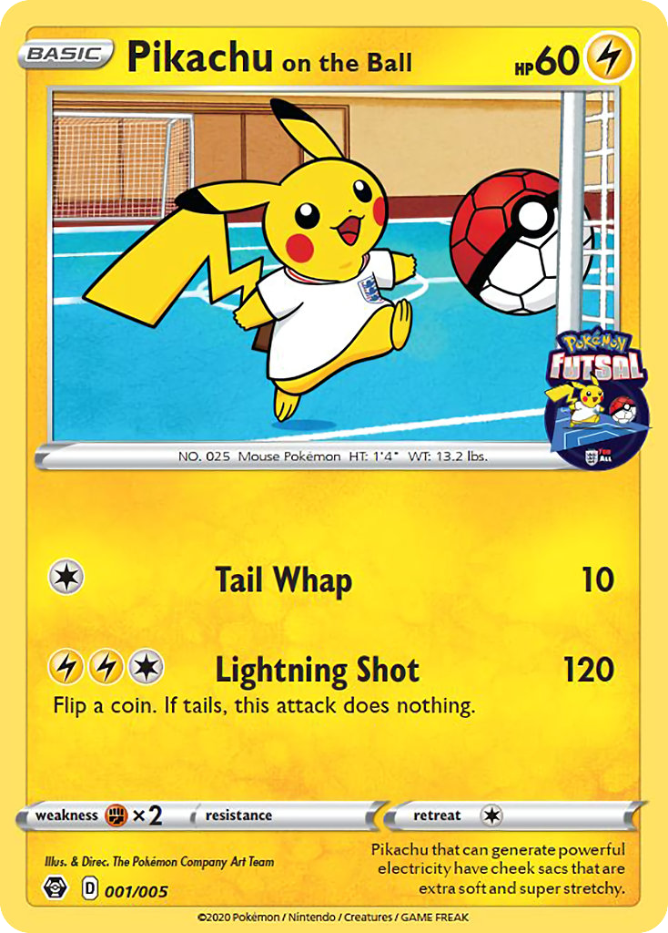Pikachu on the Ball - Pokemon Futsal Collection SET-1