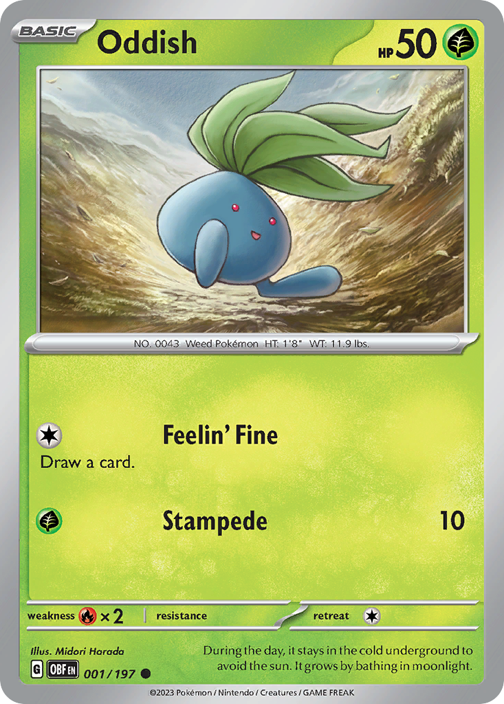 Oddish - Obsidian Flames SET-1