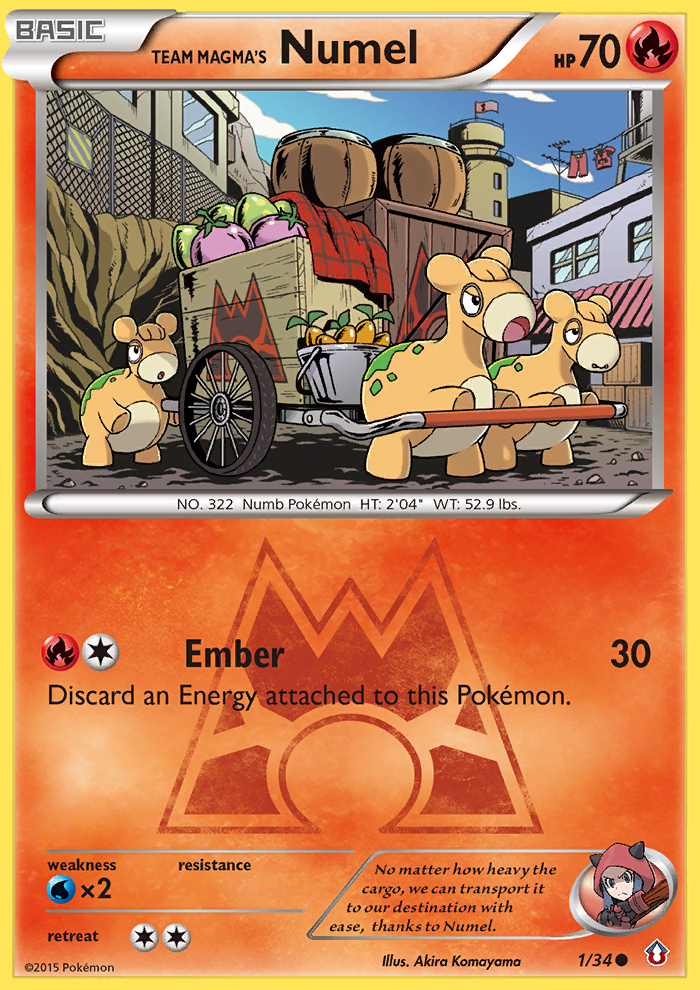 Team Magma's Numel - Double Crisis SET-1