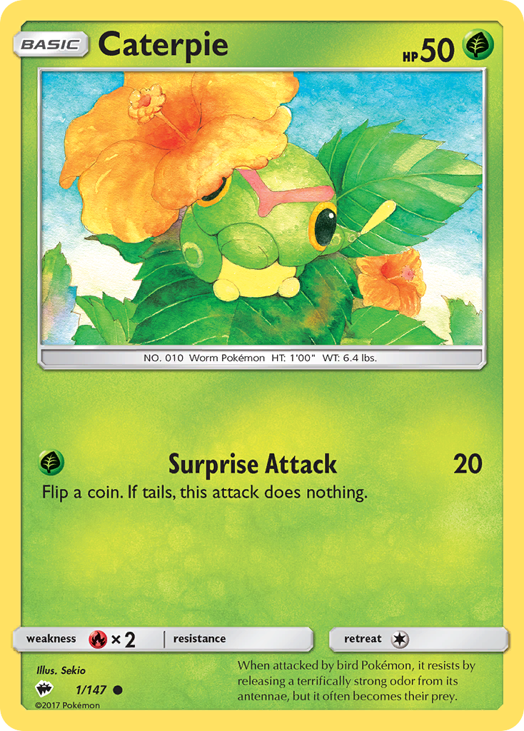 Caterpie - Burning Shadows SET-1