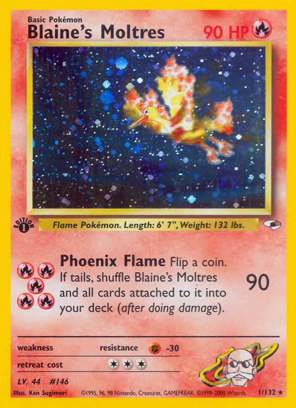 Blaine's Moltres - Gym Heroes SET-1