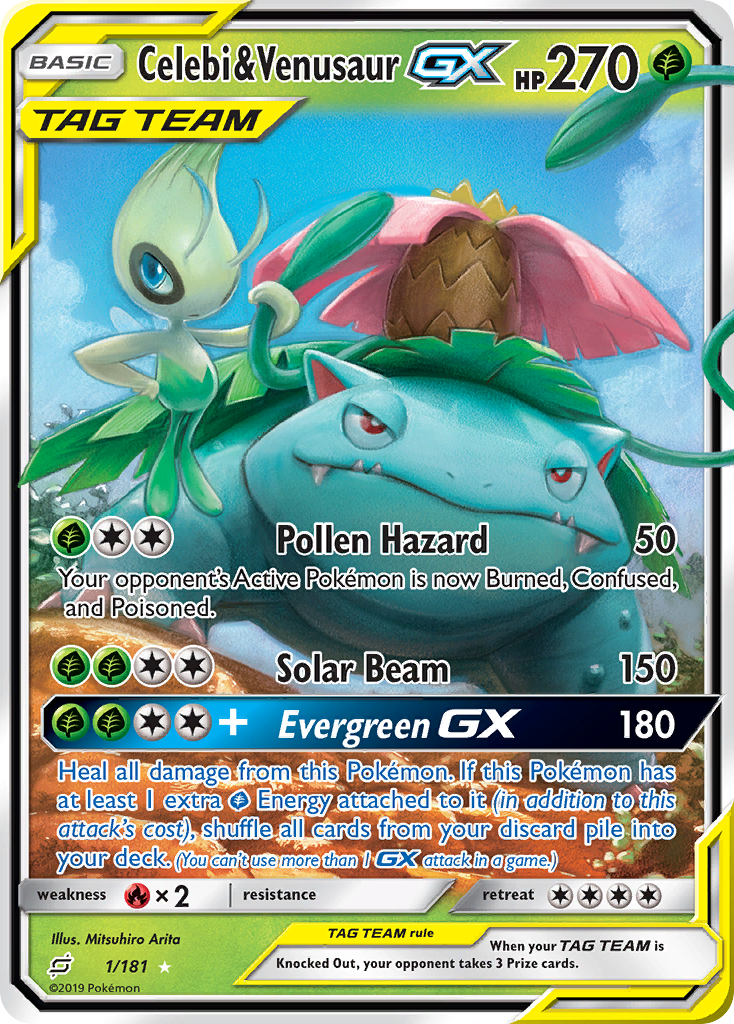Celebi & Venusaur-GX - Team Up SET-1