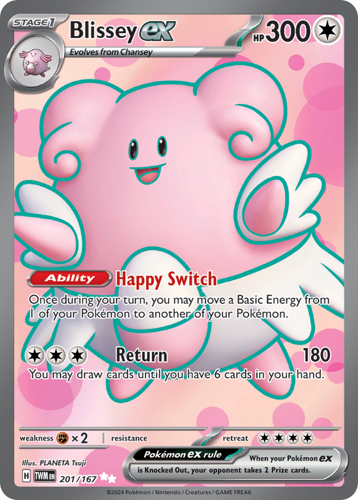 Blissey EX - Twilight Masquerade SET-201