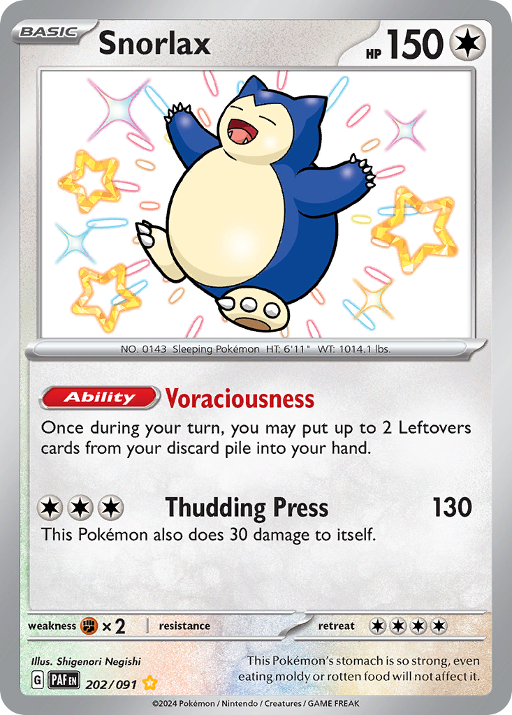 Snorlax - Paldean Fates SET-202