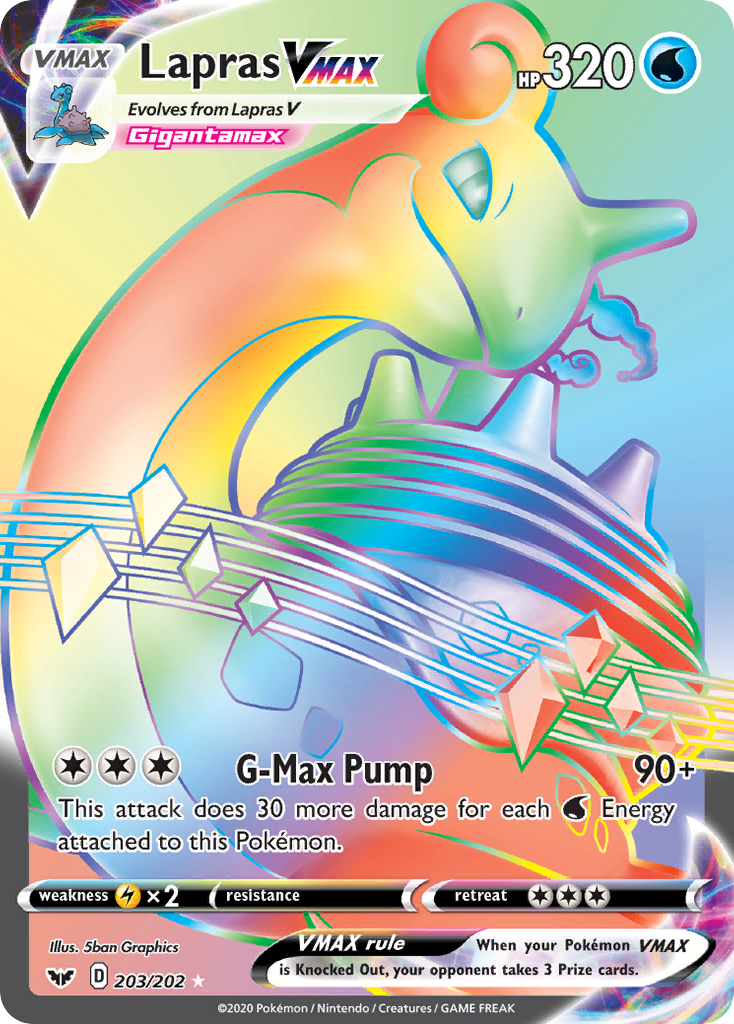 Lapras VMAX - Sword & Shield SET-203