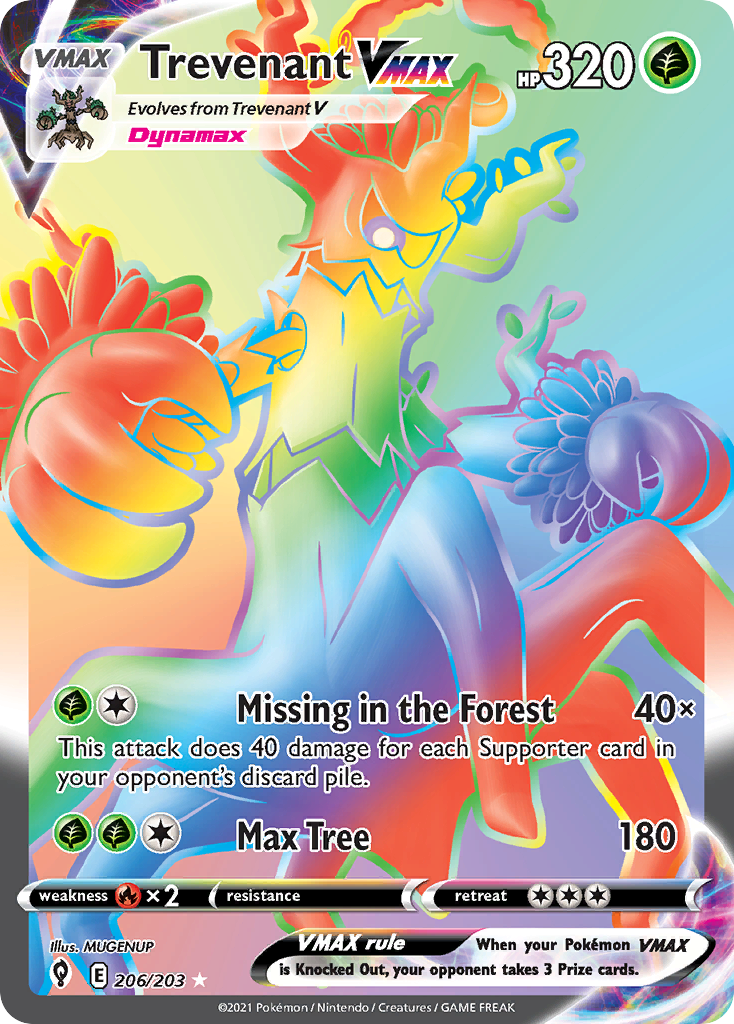 Trevenant VMAX - Evolving Skies SET-206