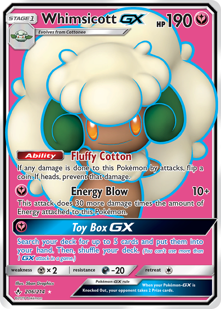 Whimsicott-GX - Unbroken Bonds SET-206