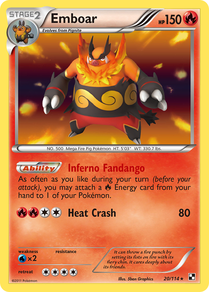 Emboar - Black & White SET-20