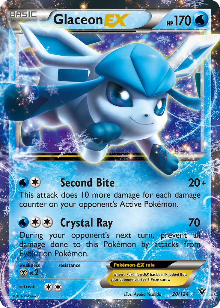 Glaceon-EX - Fates Collide SET-20